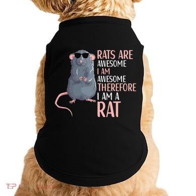 Rats Are Awesome Funny Rat Lover  Doggie Tank