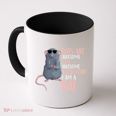 Rats Are Awesome Funny Rat Lover  Coffee Mug