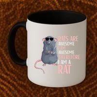 Rats Are Awesome Funny Rat Lover  Coffee Mug thumb 2