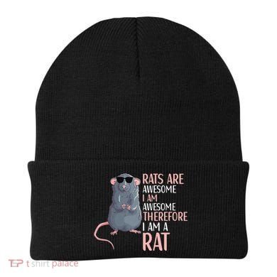 Rats Are Awesome Funny Rat Lover  Beanie