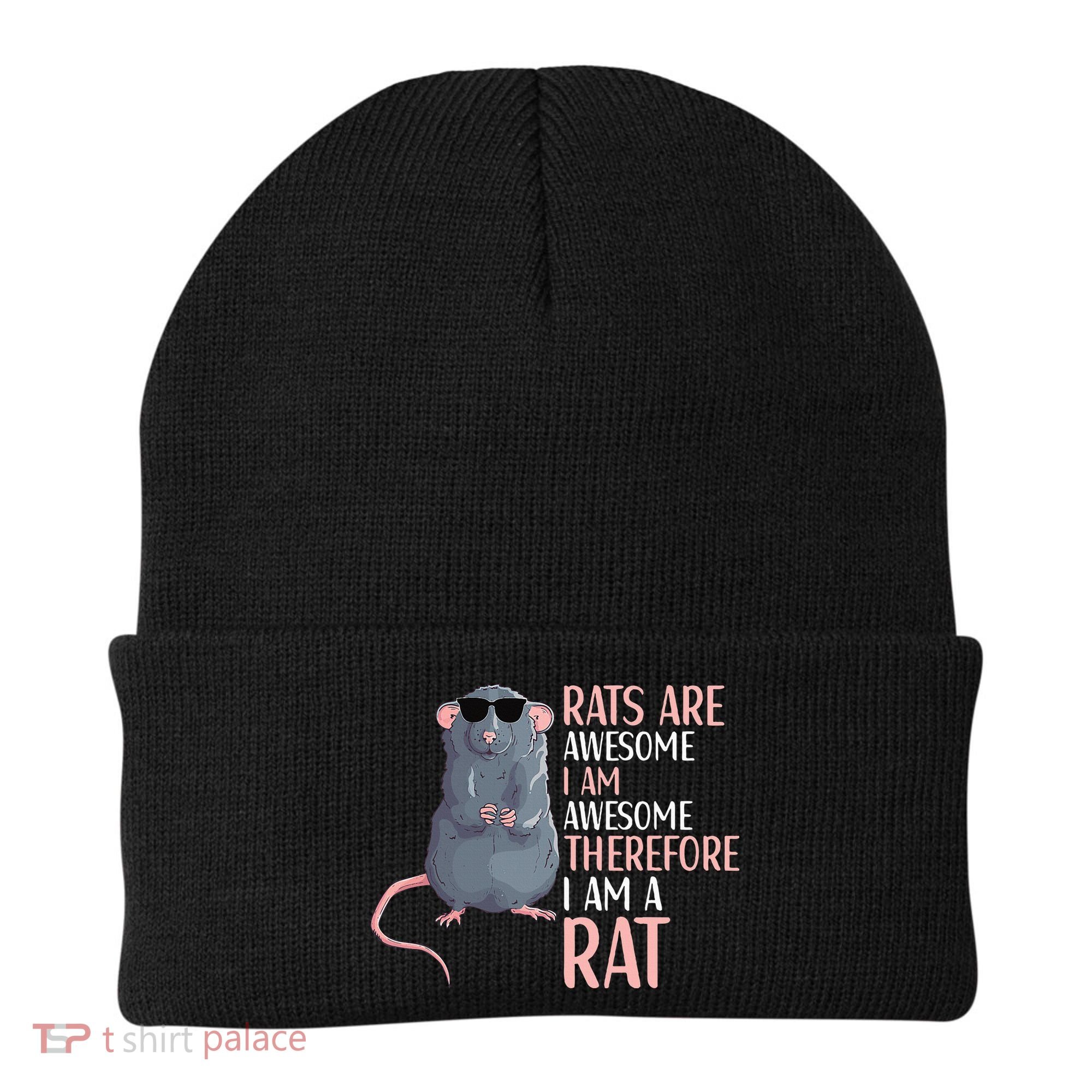 Rats Are Awesome Funny Rat Lover  Beanie