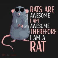 Rats Are Awesome Funny Rat Lover  Coaster thumb 2