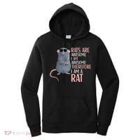 Rats Are Awesome Funny Rat Lover  Women's Hoodie thumb 0
