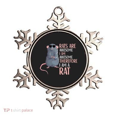 Rats Are Awesome Funny Rat Lover  Ornament