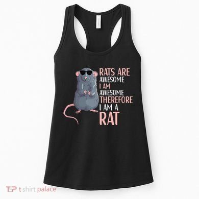 Rats Are Awesome Funny Rat Lover  Women's Tank Top