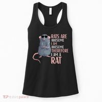 Rats Are Awesome Funny Rat Lover  Women's Tank Top thumb 0