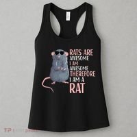 Rats Are Awesome Funny Rat Lover  Women's Tank Top thumb 3