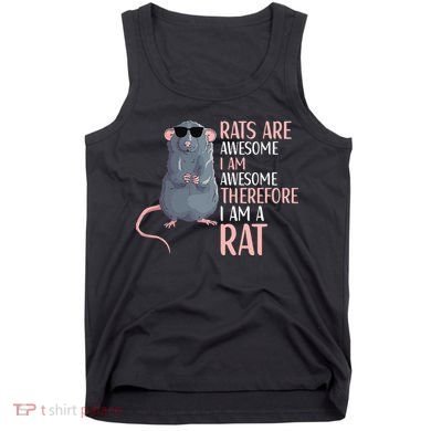 Rats Are Awesome Funny Rat Lover  Tank Top