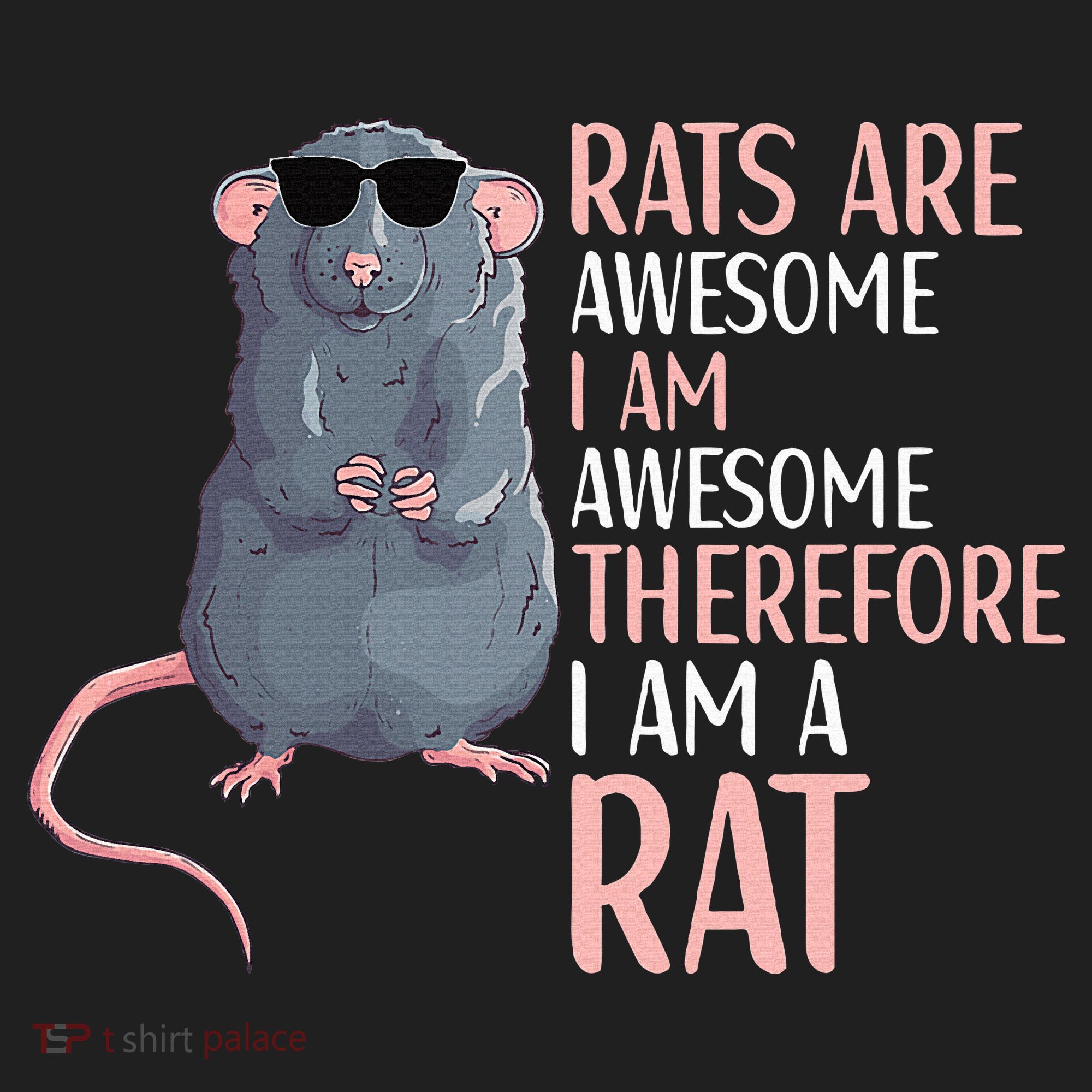 Rats Are Awesome Funny Rat Lover  Golf Towel