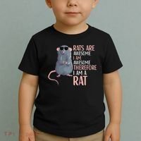 Rats Are Awesome Funny Rat Lover  Toddler T-Shirt thumb 2