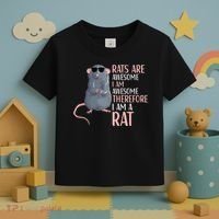 Rats Are Awesome Funny Rat Lover  Toddler T-Shirt thumb 3