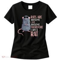 Rats Are Awesome Funny Rat Lover  Women's T-Shirt thumb 0