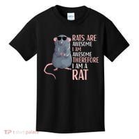 Rats Are Awesome Funny Rat Lover  Kids T-Shirt thumb 0