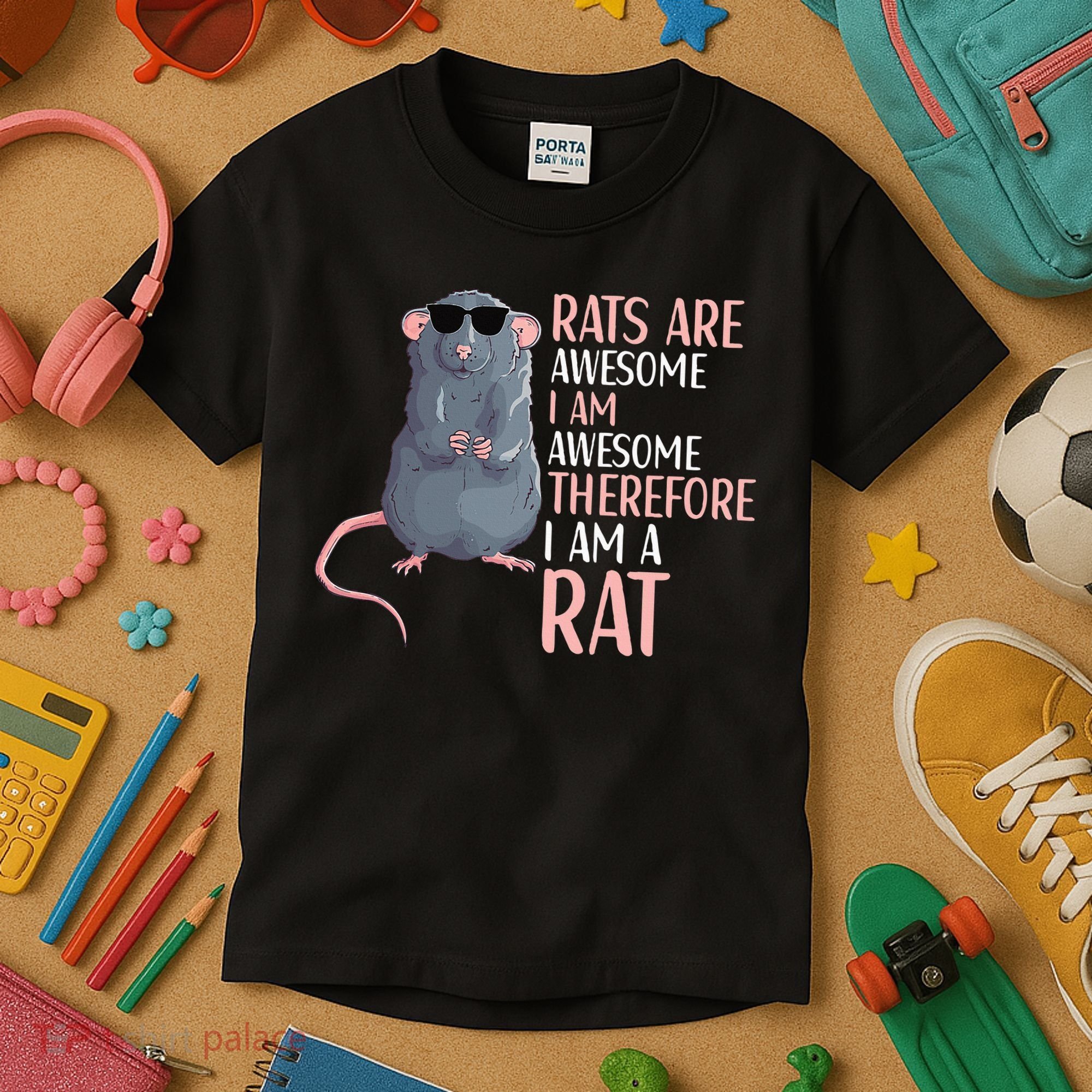 Rats Are Awesome Funny Rat Lover  Kids T-Shirt