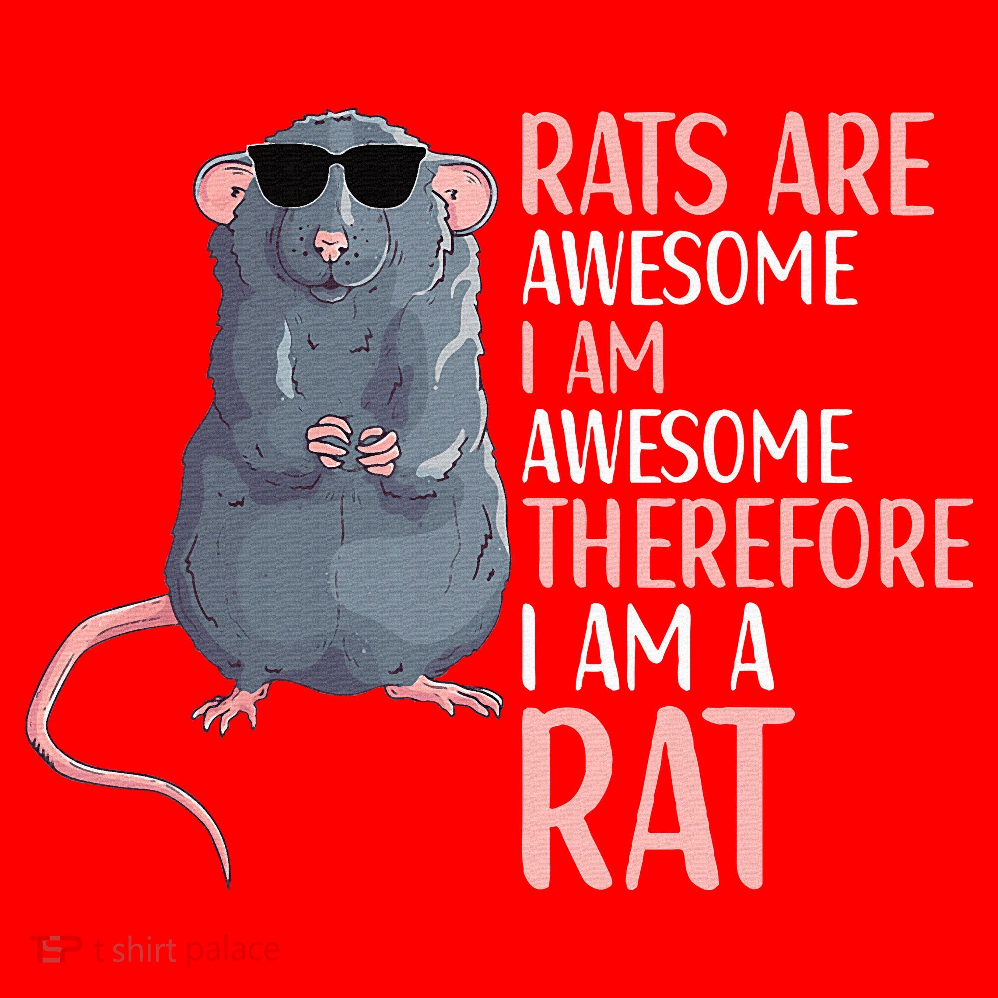 Rats Are Awesome Funny Rat Lover  Santa Hat