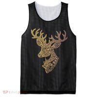 Reindeer Abstract Art Holiday Mesh Reversible Basketball Jersey Tank thumb 0