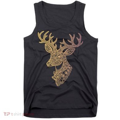 Reindeer Abstract Art Holiday Tank Top
