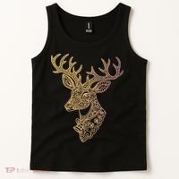 Reindeer Abstract Art Holiday Tank Top thumb 2