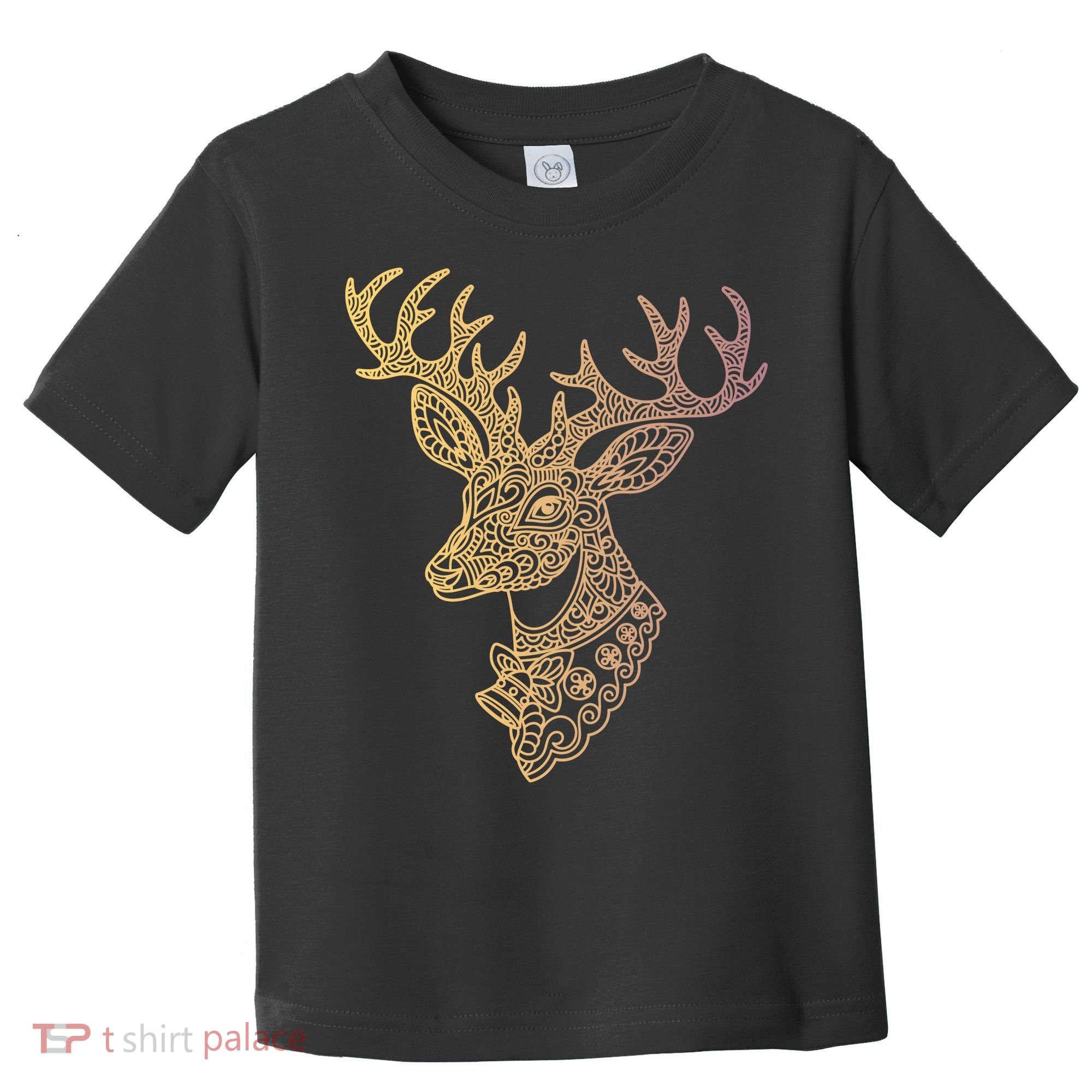 Reindeer Abstract Art Holiday Toddler T-Shirt