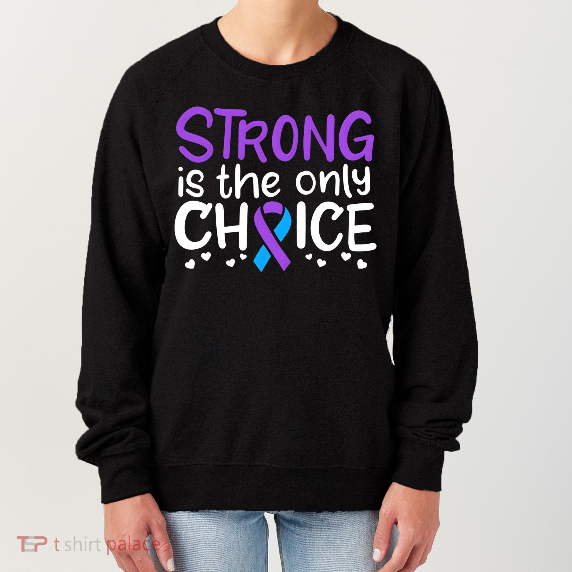 Rheumatoid Arthritis Awareness Ribbon Arthritis Warrior Gift Women's Sweatshirt