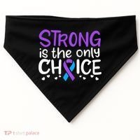 Rheumatoid Arthritis Awareness Ribbon Arthritis Warrior Gift USA-Made Doggie Bandana thumb 0