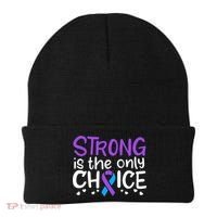 Rheumatoid Arthritis Awareness Ribbon Arthritis Warrior Gift Beanie thumb 0