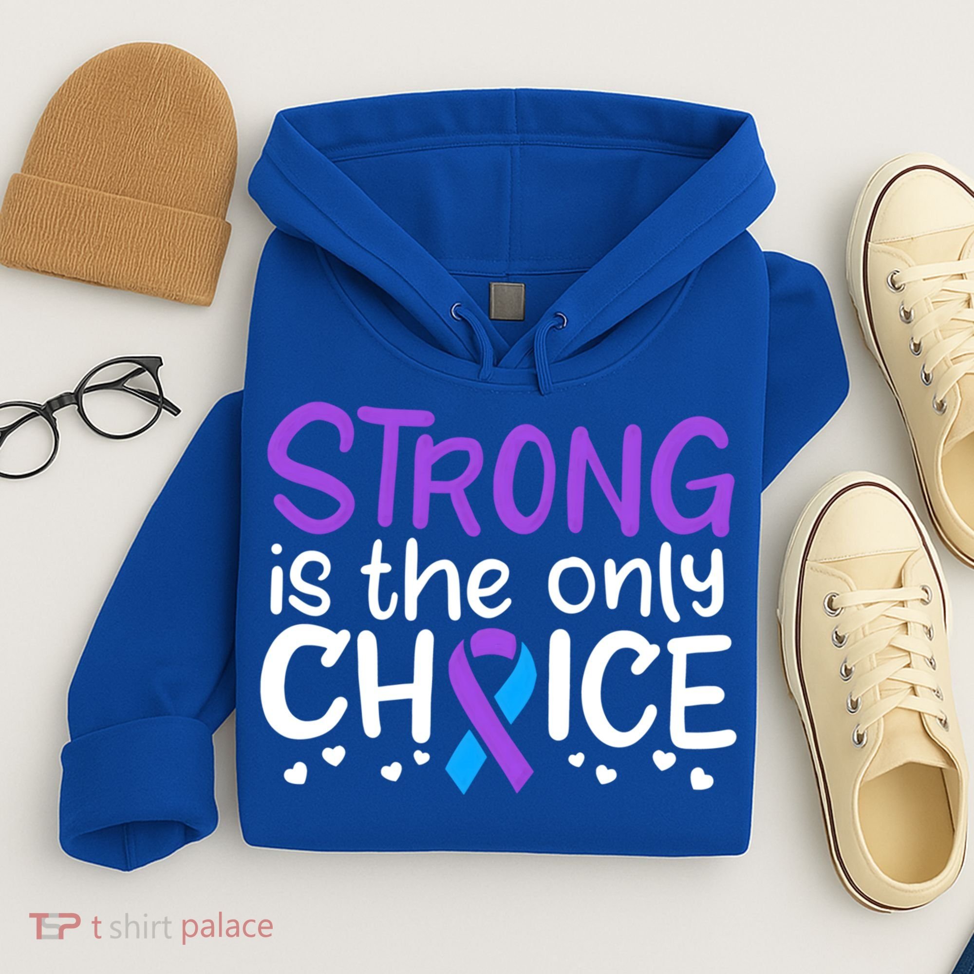 Rheumatoid Arthritis Awareness Ribbon Arthritis Warrior Gift Hoodie