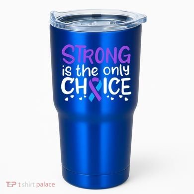Rheumatoid Arthritis Awareness Ribbon Arthritis Warrior Gift Tumbler