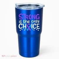 Rheumatoid Arthritis Awareness Ribbon Arthritis Warrior Gift Tumbler thumb 0