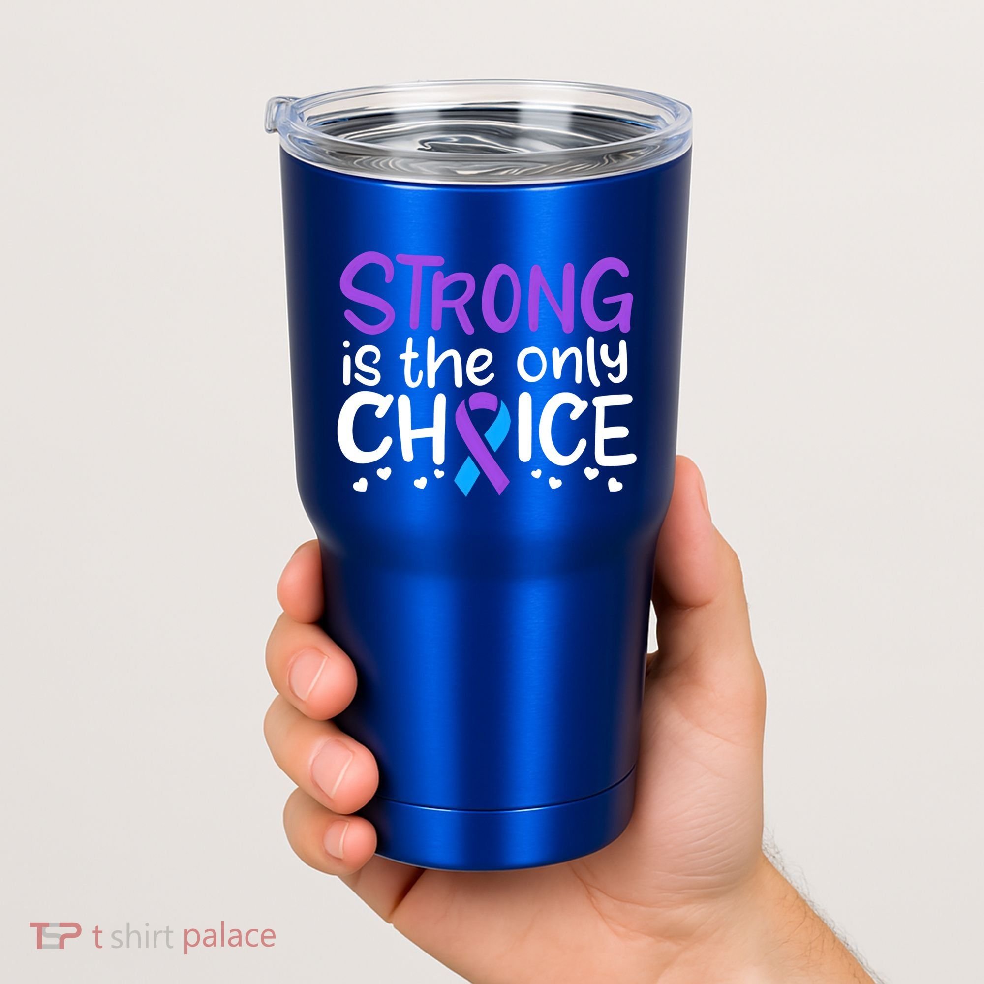 Rheumatoid Arthritis Awareness Ribbon Arthritis Warrior Gift Tumbler