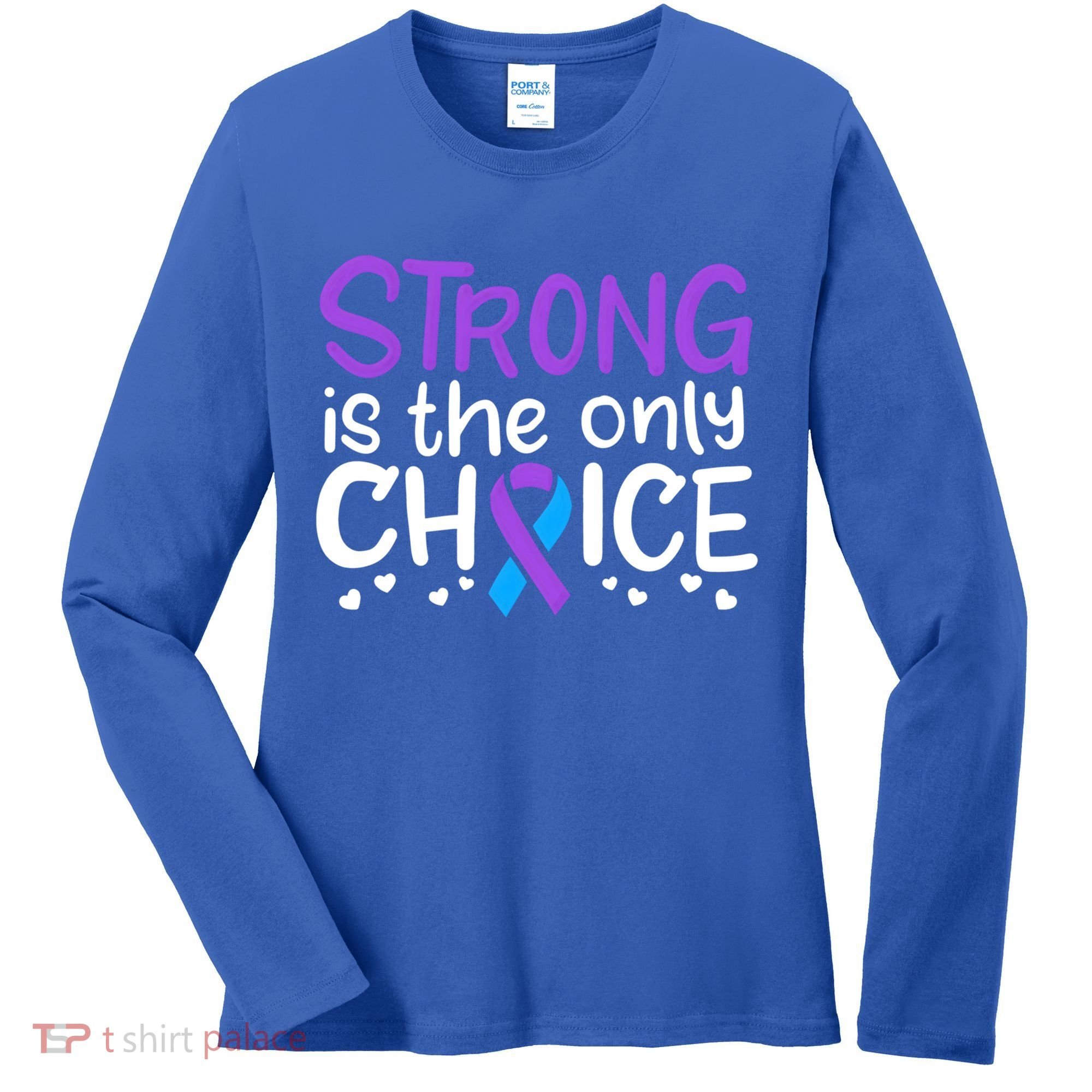 Rheumatoid Arthritis Awareness Ribbon Arthritis Warrior Gift Women's Long Sleeve Shirt