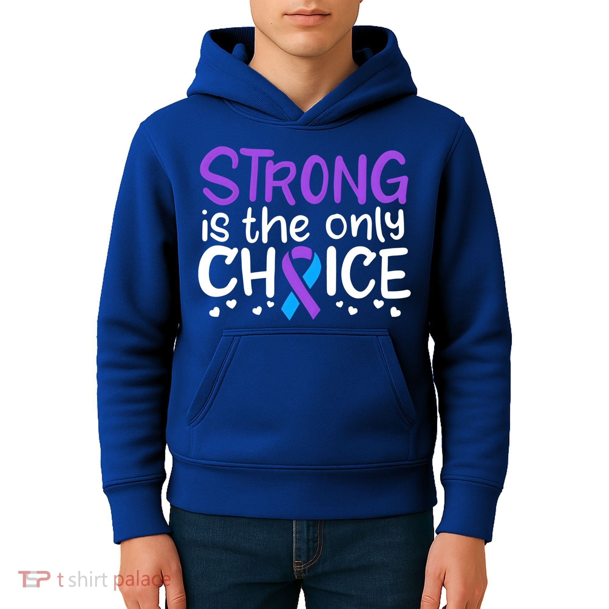 Rheumatoid Arthritis Awareness Ribbon Arthritis Warrior Gift Kids Hoodie