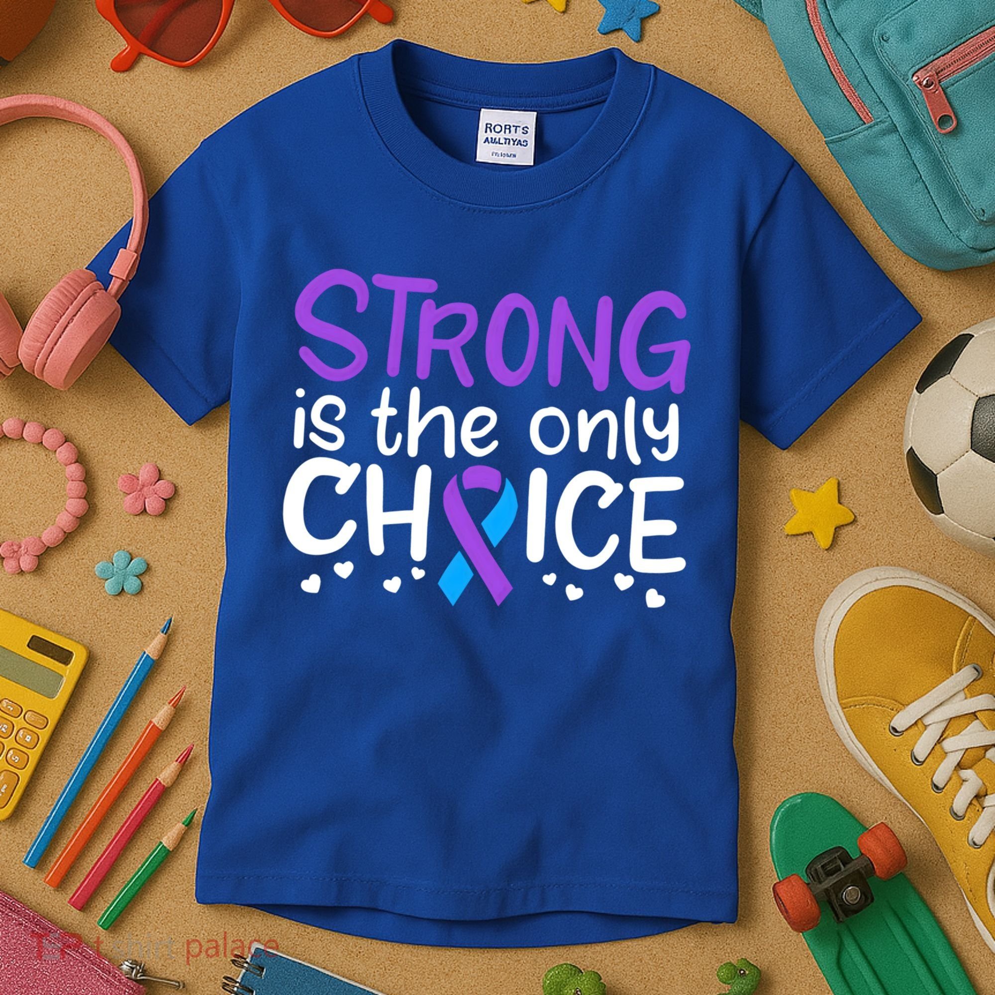 Rheumatoid Arthritis Awareness Ribbon Arthritis Warrior Gift Kids T-Shirt