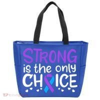Rheumatoid Arthritis Awareness Ribbon Arthritis Warrior Gift Tote Bag thumb 0