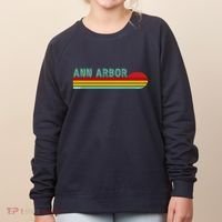 Retro Ann Arbor Michigan Women's Sweatshirt thumb 0