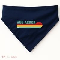 Retro Ann Arbor Michigan USA-Made Doggie Bandana thumb 0