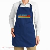Retro Ann Arbor Michigan Apron thumb 2