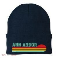 Retro Ann Arbor Michigan Beanie thumb 0