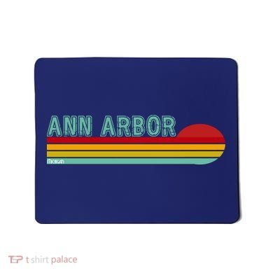 Retro Ann Arbor Michigan Mousepad