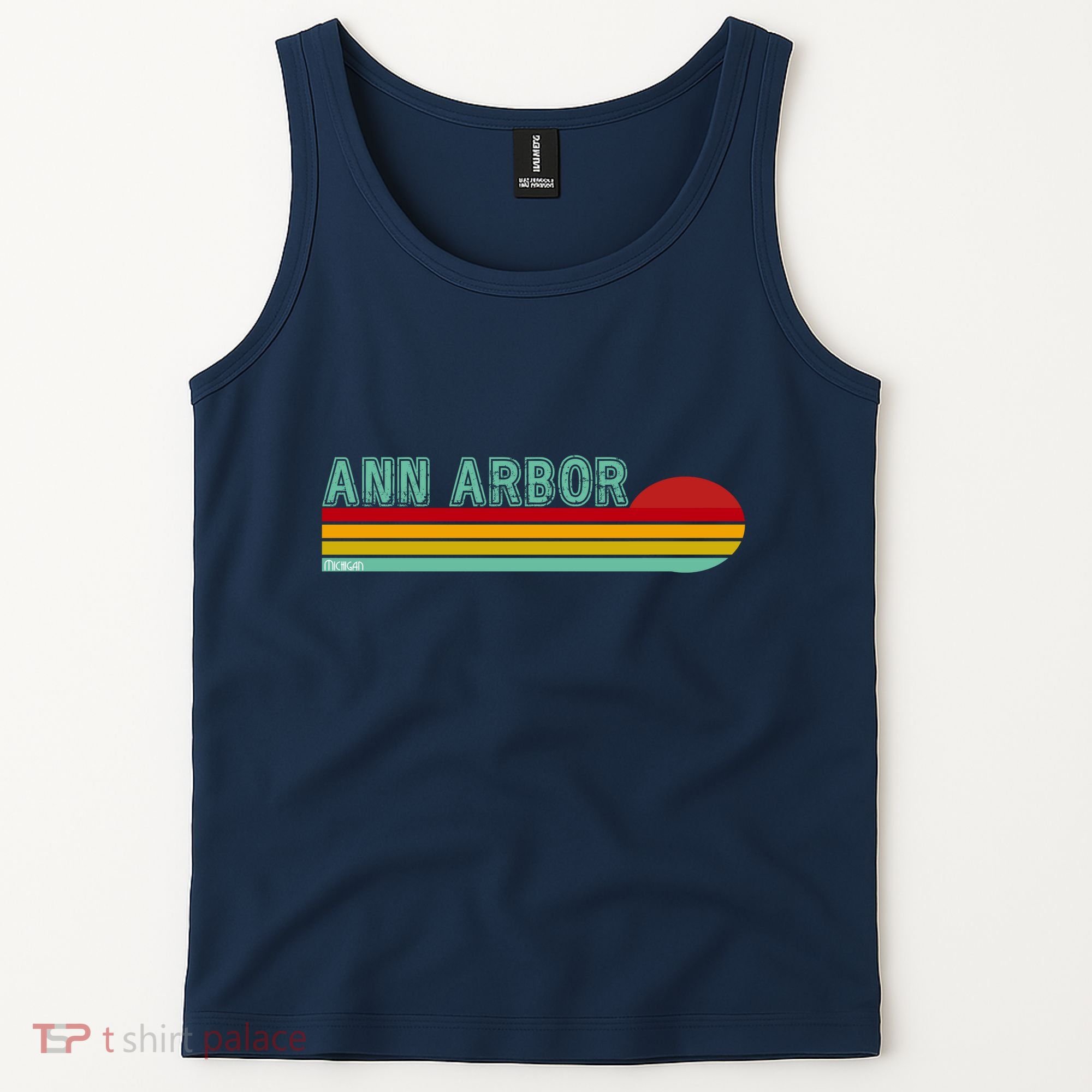Retro Ann Arbor Michigan Tank Top