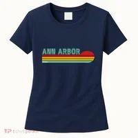 Retro Ann Arbor Michigan Women's T-Shirt thumb 0