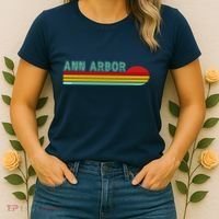 Retro Ann Arbor Michigan Women's T-Shirt thumb 2