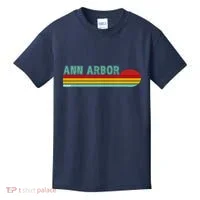 Retro Ann Arbor Michigan Kids T-Shirt thumb 0