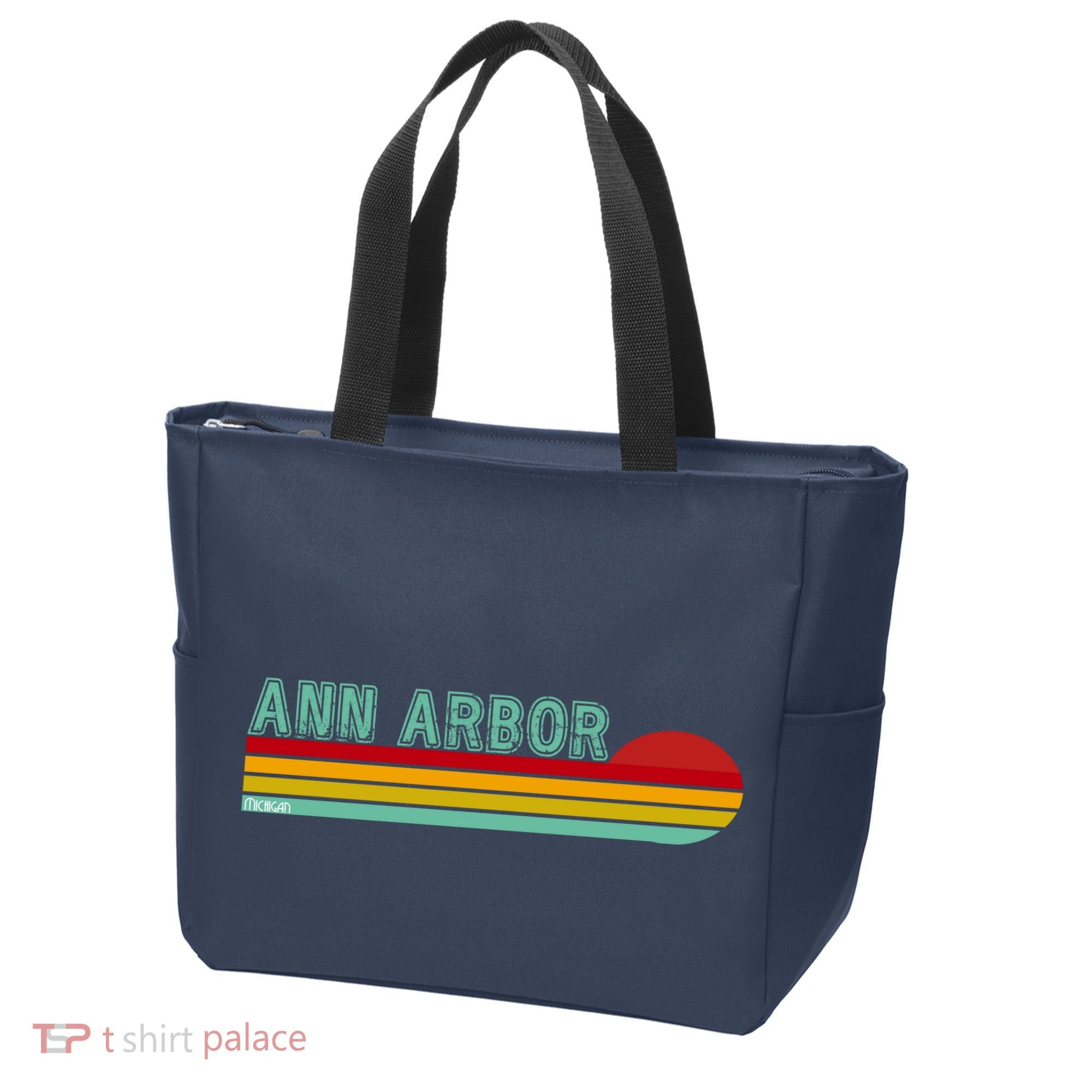 Retro Ann Arbor Michigan Tote Bag