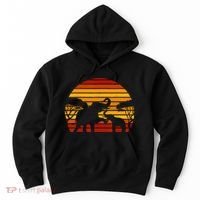 Retro Africa Animal Zoo Keeper Gift Safari Sunset Elephant Hoodie thumb 0