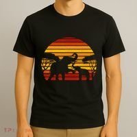 Retro Africa Animal Zoo Keeper Gift Safari Sunset Elephant T-Shirt thumb 3