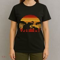 Retro Africa Animal Zoo Keeper Gift Safari Sunset Elephant T-Shirt thumb 4