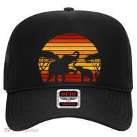 Retro Africa Animal Zoo Keeper Gift Safari Sunset Elephant Hat thumb 0