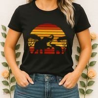 Retro Africa Animal Zoo Keeper Gift Safari Sunset Elephant Women's T-Shirt thumb 2
