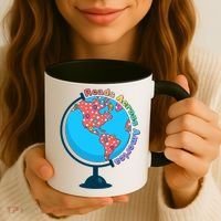 Reads Across America World Globe Book Lover Coffee Mug thumb 3
